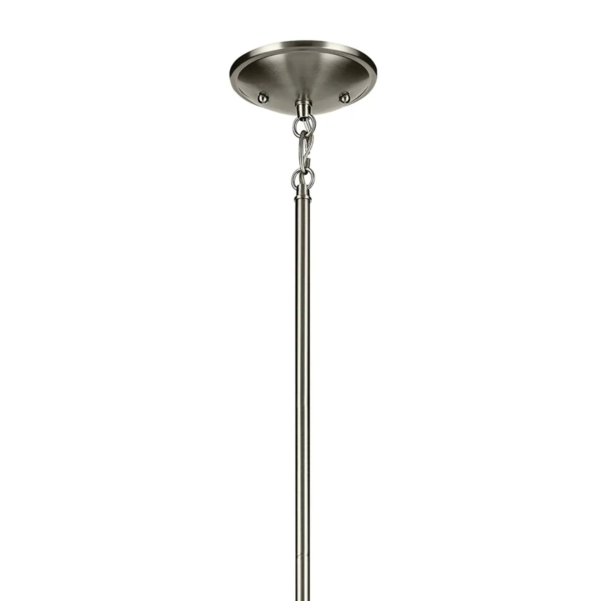 Shailene 11" 1-Light Mini Pendant Light with Clear Glass, Brushed Nickel Finish - Bees Lighting