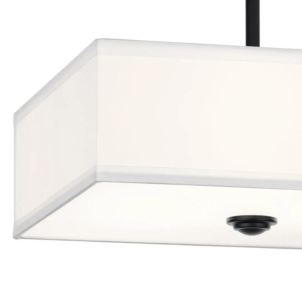 Shailene 14" 3-Light Semi-Flush Mount, Black Finish - Bees Lighting