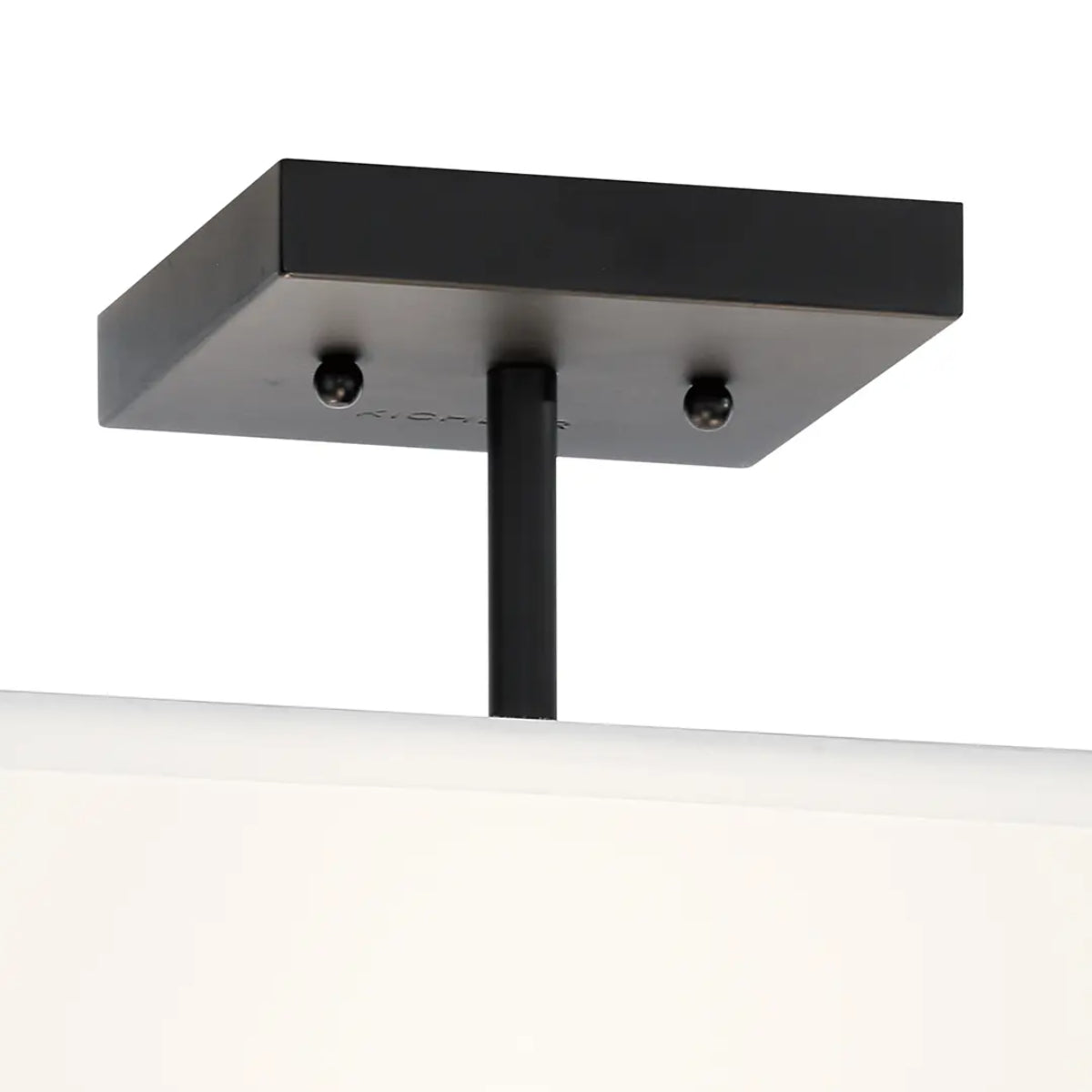 Shailene 14" 3-Light Semi-Flush Mount, Black Finish - Bees Lighting