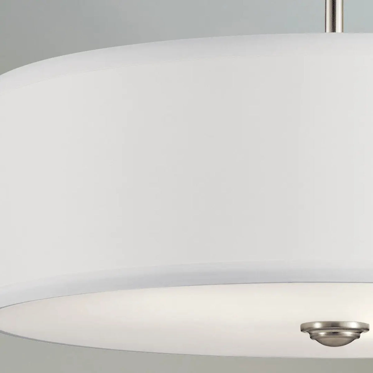 Shailene 18" 3-Light Round Semi-Flush Mount, Brushed Nickel Finish - Bees Lighting