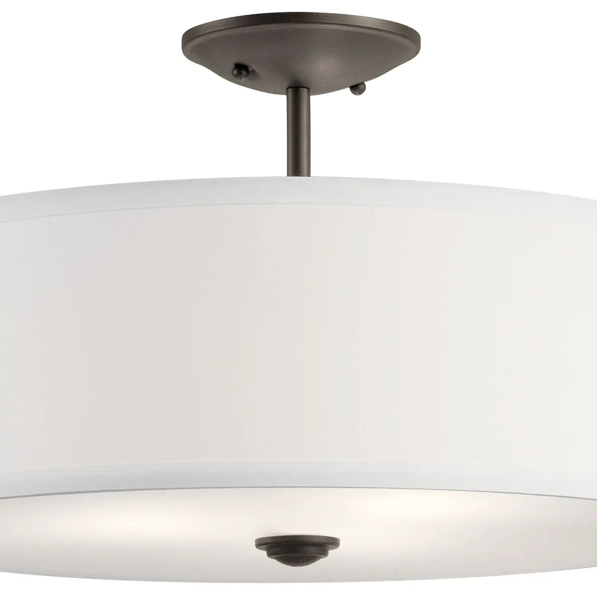 Shailene 18" 3-Light Round Semi-Flush Mount, Olde Bronze Finish - Bees Lighting