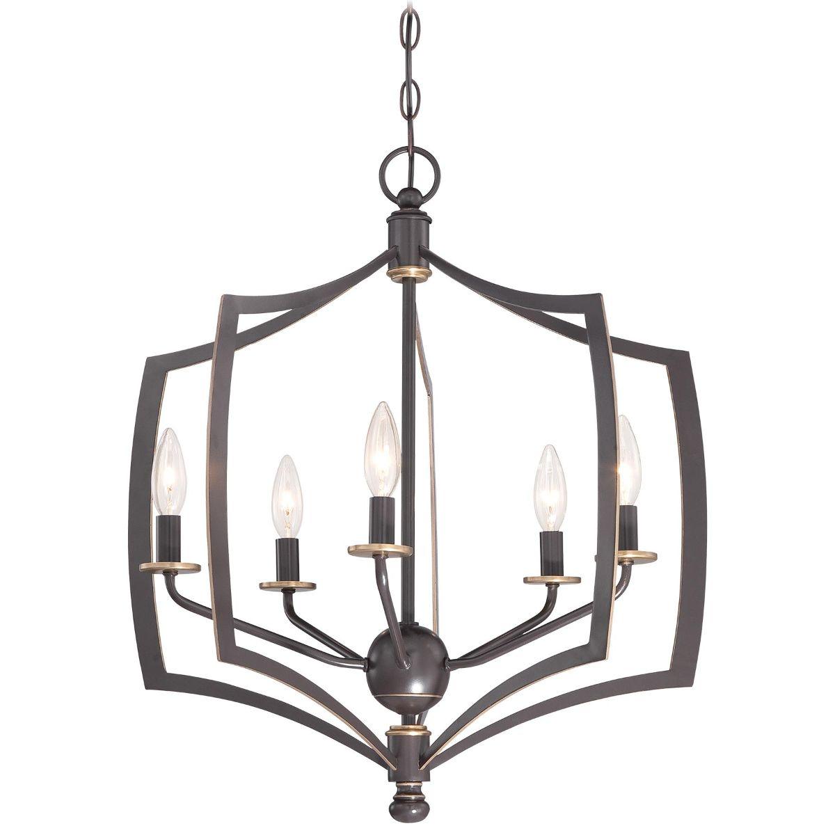 Middletown 23 in. 5 Lights Chandelier Bronze finish - Bees Lighting