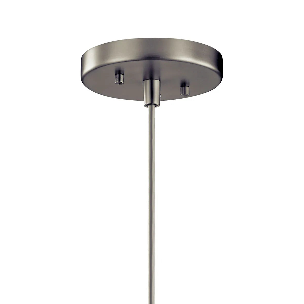 Avery 9" 1-Light Mini Cone Pendant Light with Clear Seeded Glass, Brushed Nickel Finish - Bees Lighting