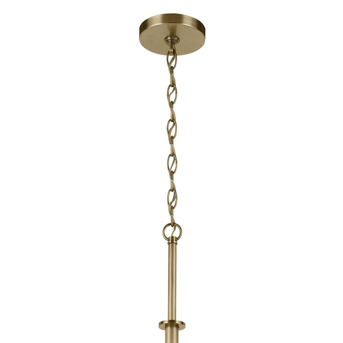 Crosby 33" 9-Light Chandelier Multi-Tier with Clear Glass, Natural brass Finish - Bees Lighting