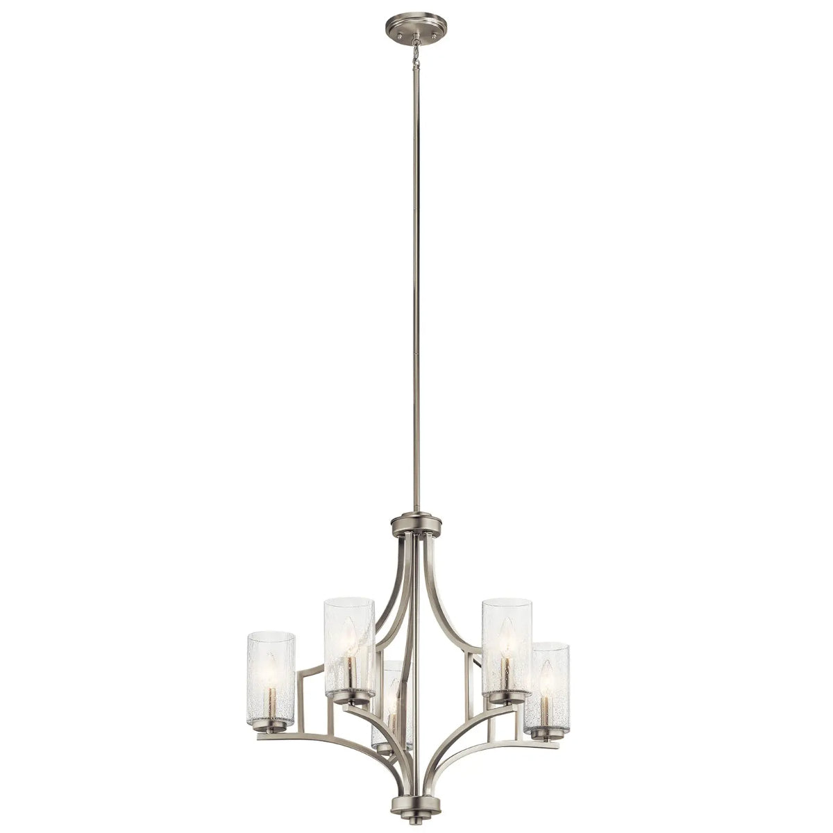 Vara 25" 5-Light Chandelier, Brushed Nickel Finish