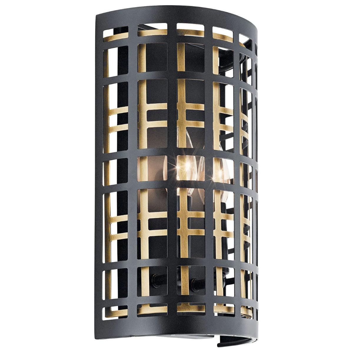 Aldergate 12" 2-Lights Wall Sconce, Black Finish - Bees Lighting