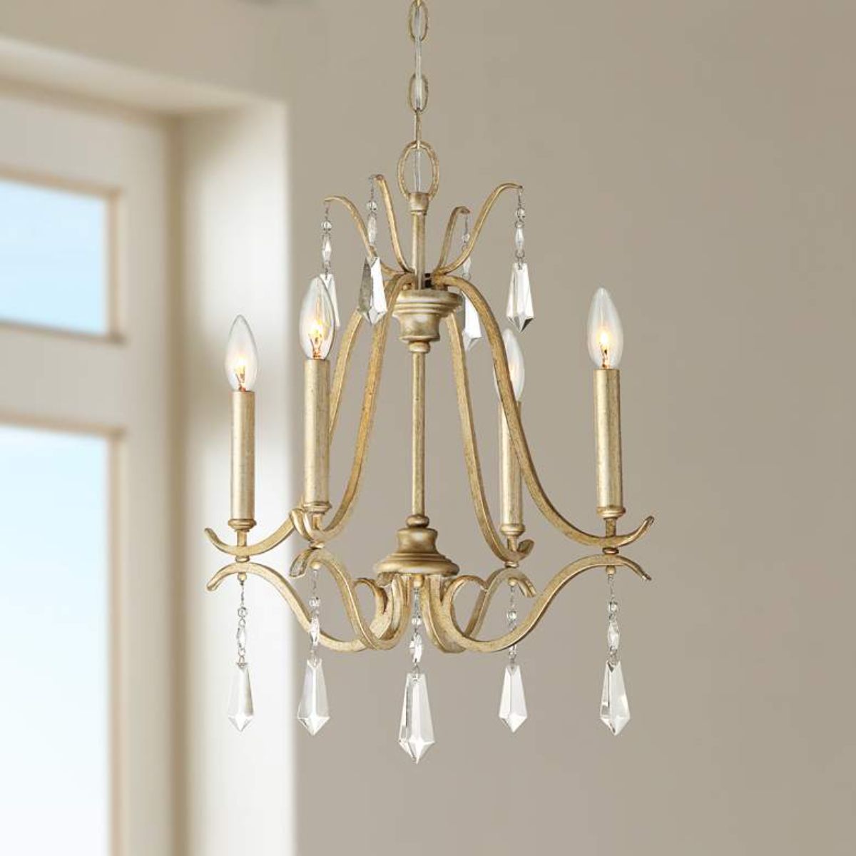 Laurel Estate 18 in. 4 Lights Chandelier Gold finish - Bees Lighting