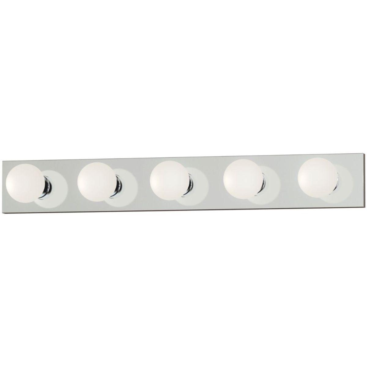 Essentials 445x 30 in. 5 Lights Bath Bar Polished Chrome Finish - Bees Lighting