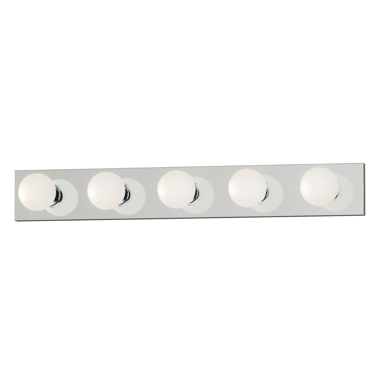 Essentials 445x 30 in. 5 Lights Bath Bar Polished Chrome Finish - Bees Lighting