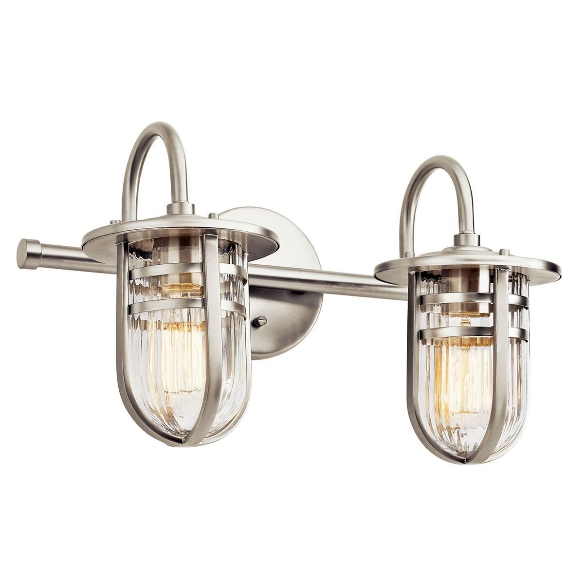 Caparros 18 in 2 Lights Vanity Light Nickel finish - Bees Lighting