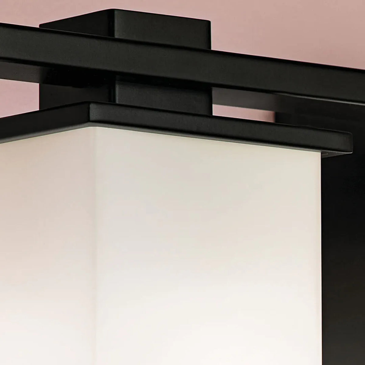 Tully 24 In 3-Lights Bathroom Vanity Light With Satin Etched Cased Opal Glass, Black Finish - Bees Lighting