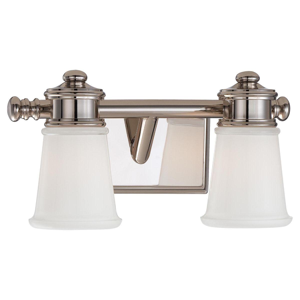 14 in. 2 Lights Vanity Light Polished Nickel finish - Bees Lighting