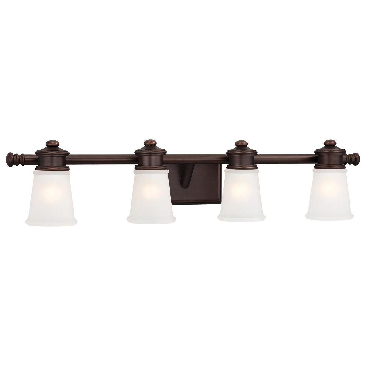 32 in. 4 Lights Vanity Light Dark Bronze finish - Bees Lighting