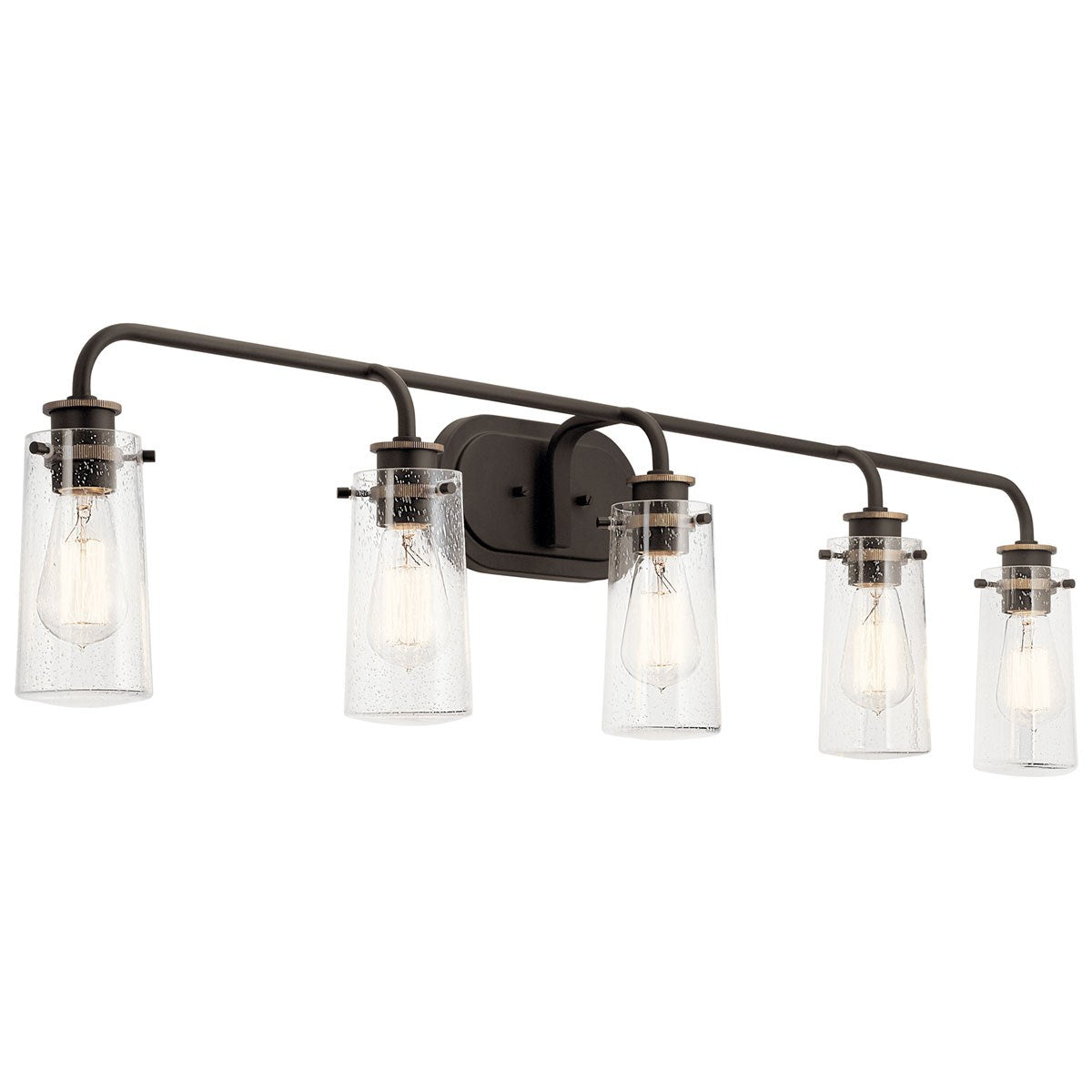 Braelyn 44 in 5 Lights Vanity Light Bronze finish