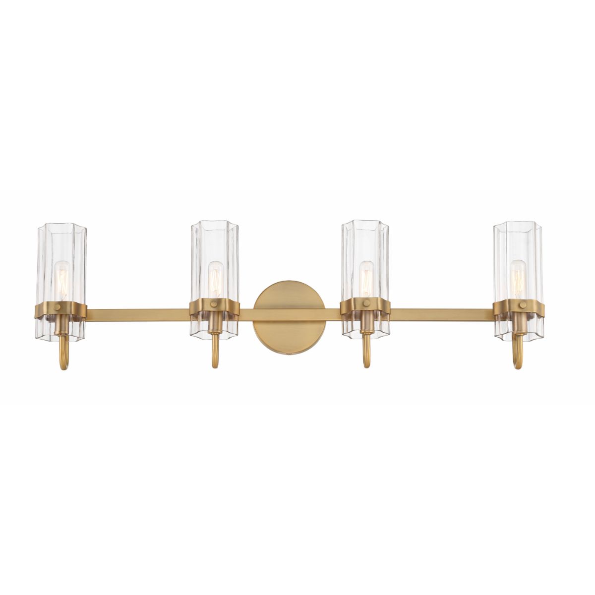 Brook 31 in. 4 Lights Vanity Light Brass Finish