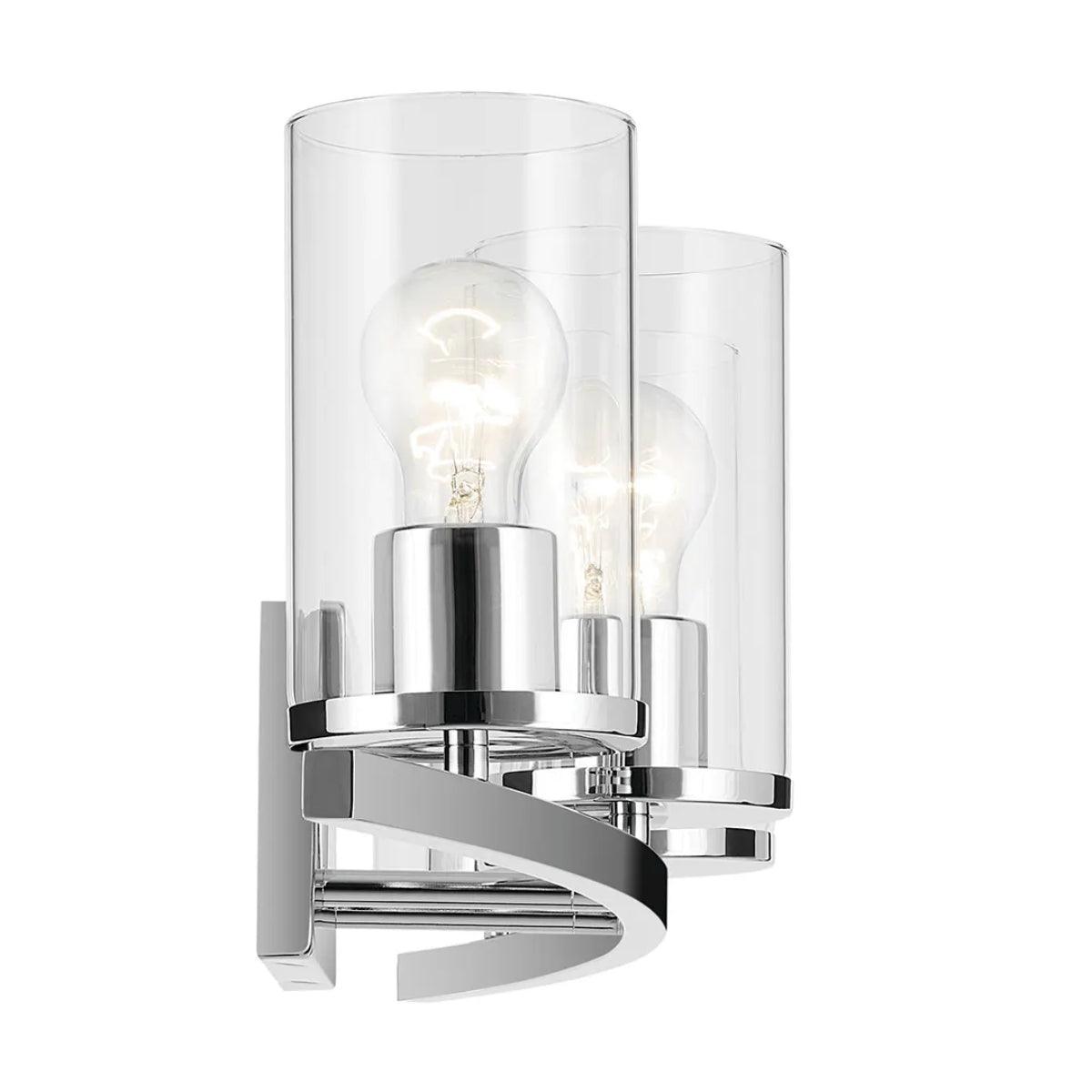 Crosby 31 In 4-Lights Bathroom Vanity Light, Chrome Finish - Bees Lighting