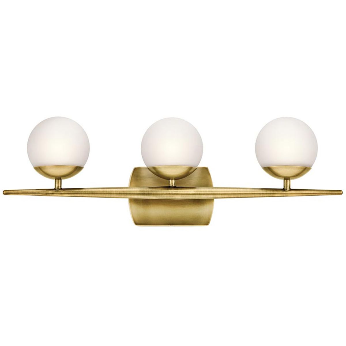 Jasper 25 in. 3 Lights Vanity Light Brass Finish