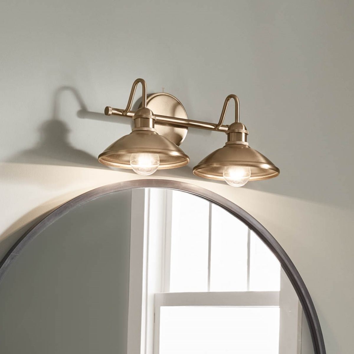 Clyde 17 in. 2 Lights Vanity Light Bronze finish