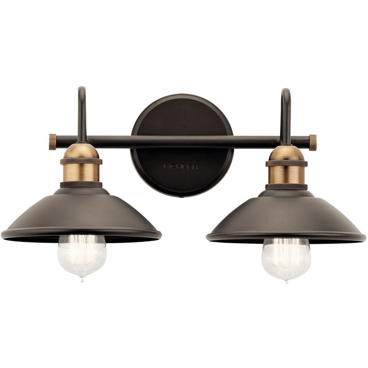 Clyde 17 in 2 Lights Vanity Light Bronze finish