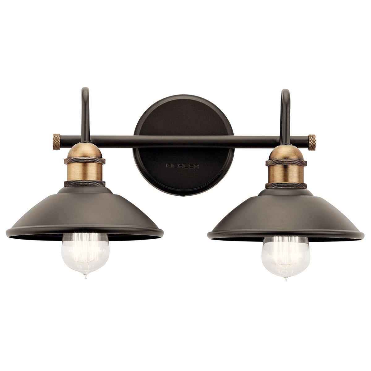 Clyde 17 in 2 Lights Vanity Light Bronze finish