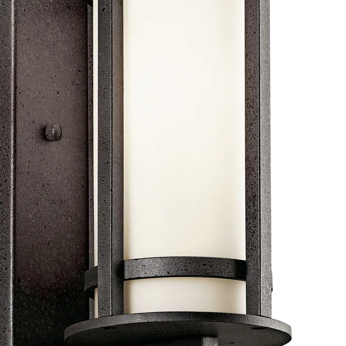 Camden 11 In 1-Light Outdoor Wall Light With Satin Etched Opal Glass, Bronze Finish - Bees Lighting