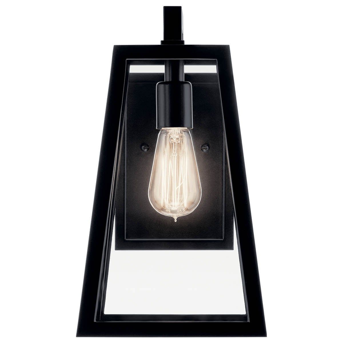 Delison 14 in. Outdoor Wall Sconce Black Finish - Bees Lighting