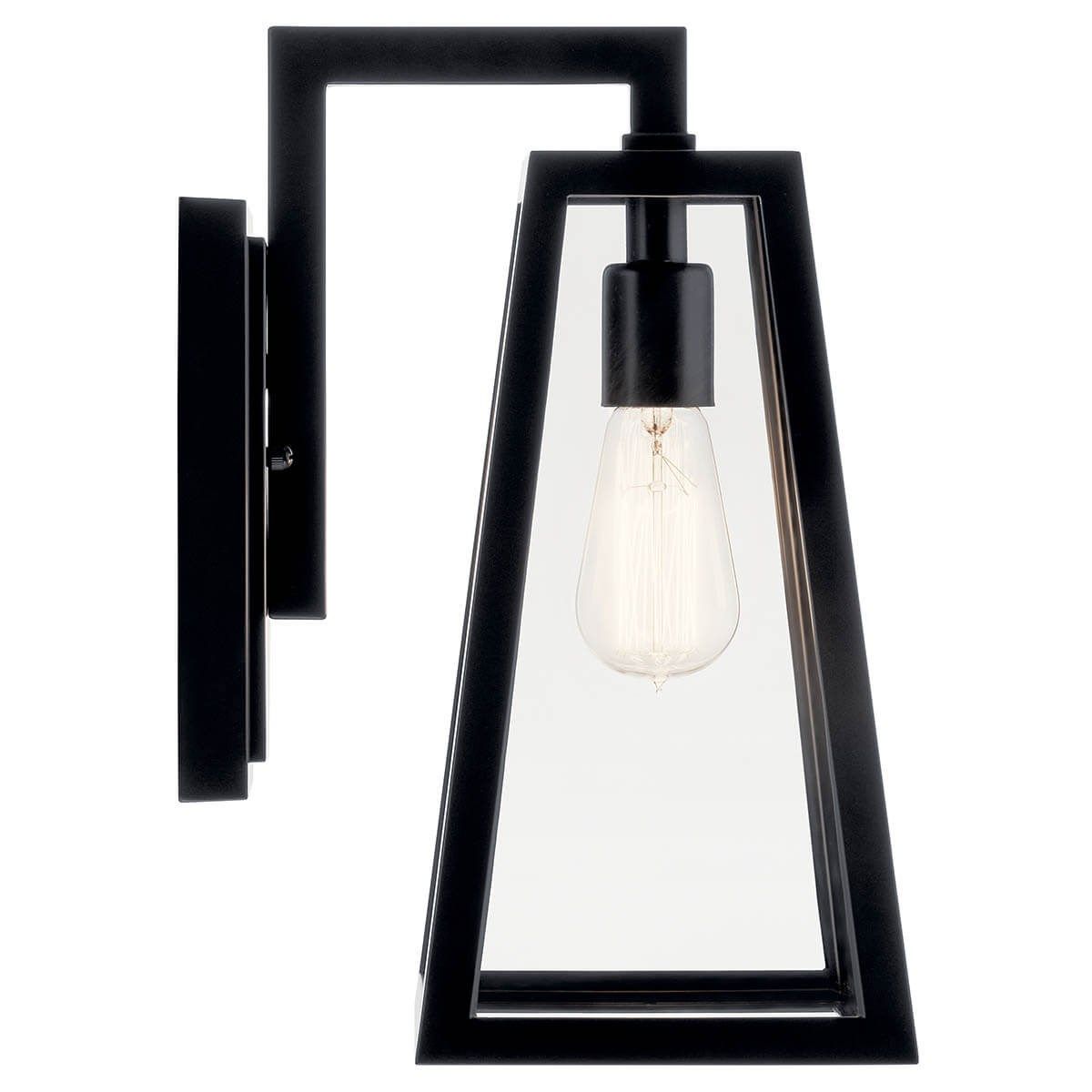 Delison 14 in. Outdoor Wall Sconce Black Finish - Bees Lighting