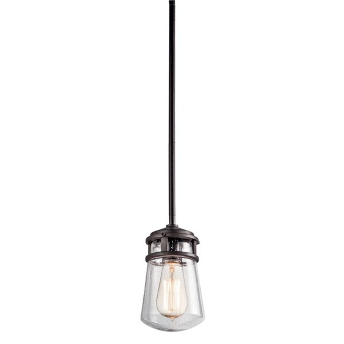 Lyndon 9.5 in. Outdoor Pendant Light Bronze Finish