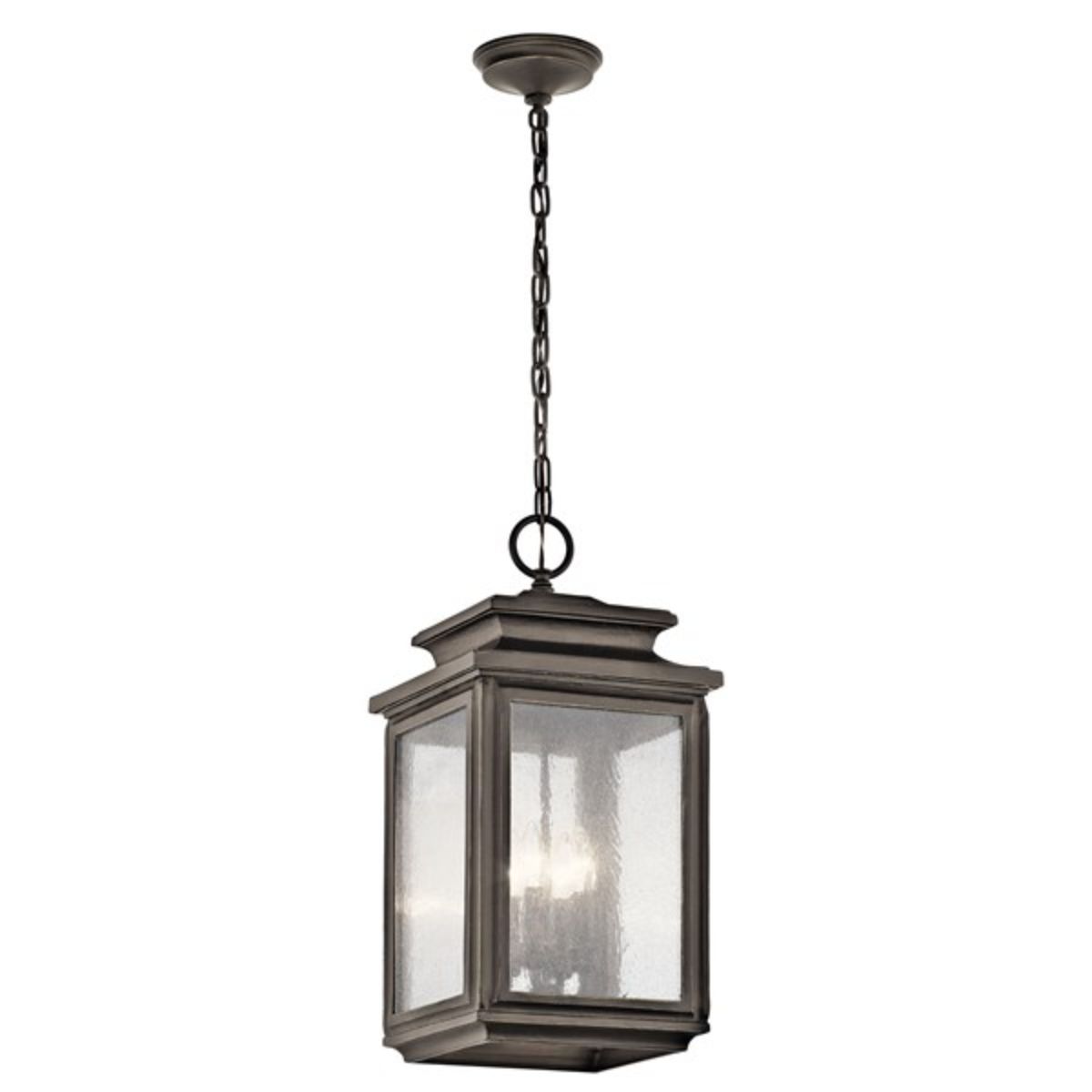 Wiscombe Park 23 In. 4 Lights Outdoor Hanging Lantern Bronze Finish