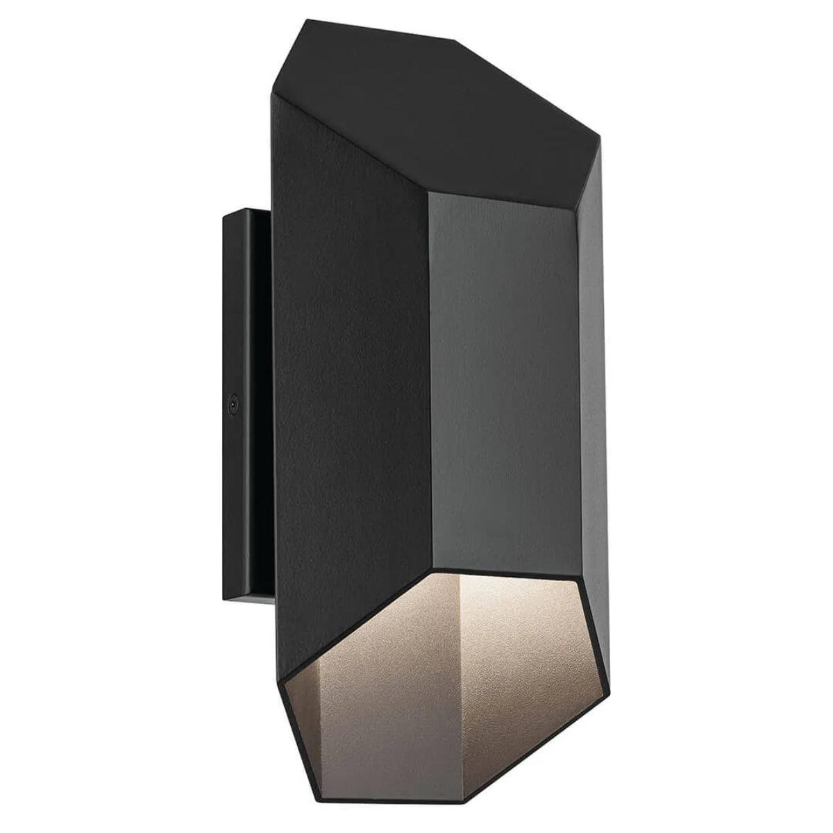 Estella 12 In 1-Light LED Outdoor Wall Light Dark Sky Compliant, Black Finish - Bees Lighting