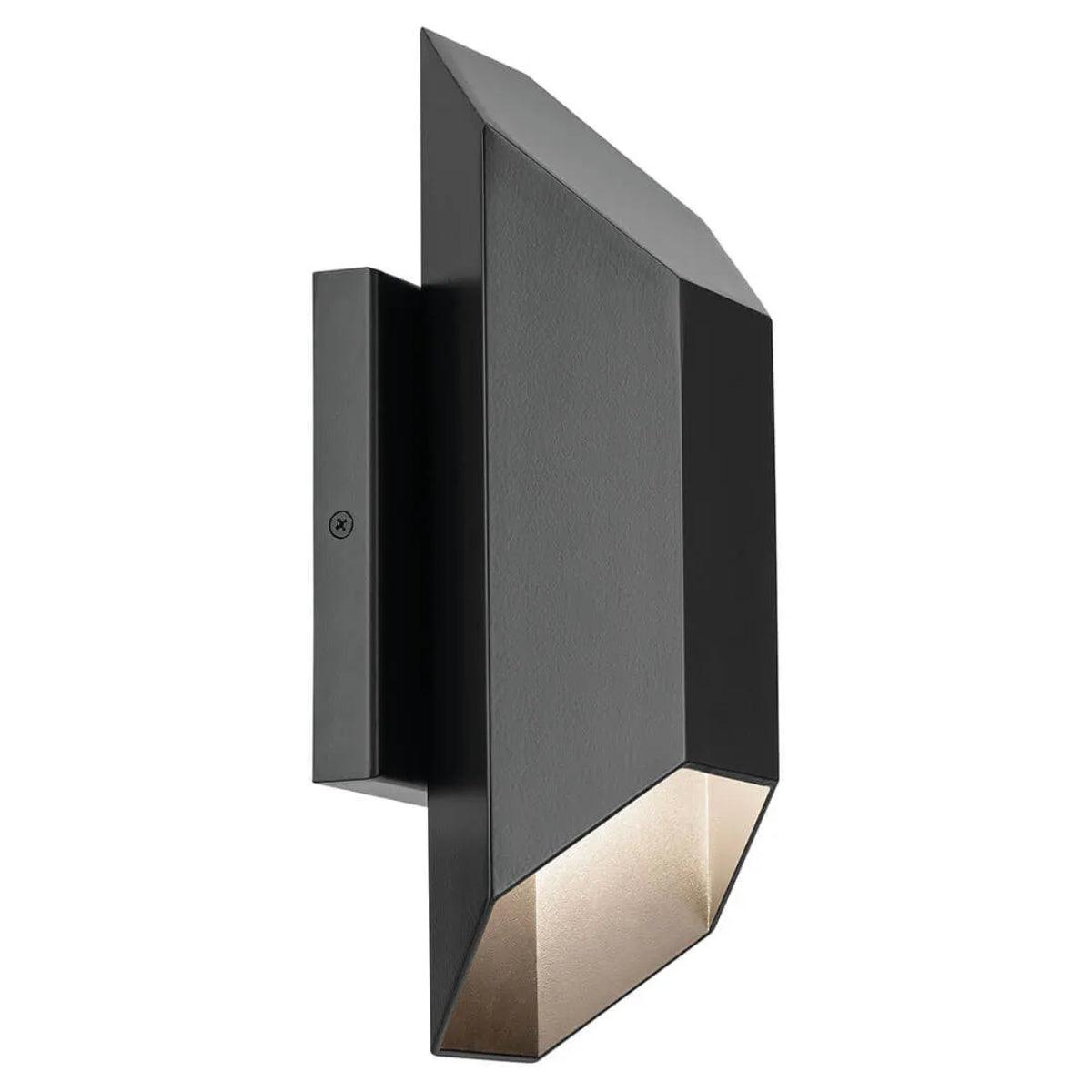 Estella 12 In 1-Light LED Outdoor Wall Light Dark Sky Compliant, Black Finish - Bees Lighting