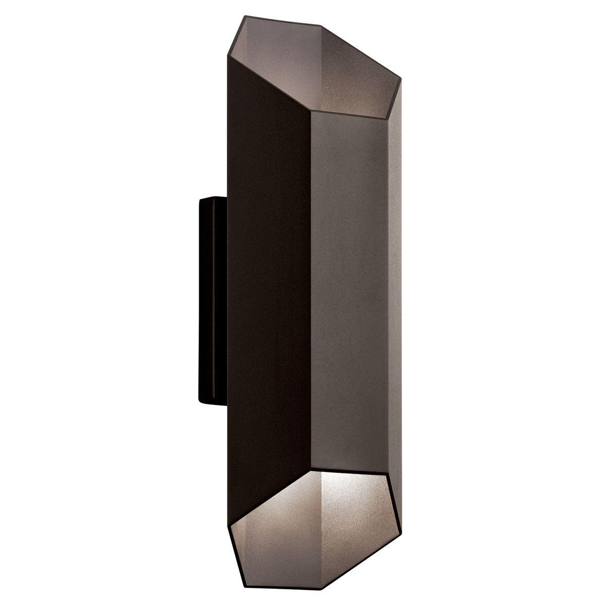 Estella 17 in. LED Outdoor Wall Sconce 720 Lumens 3000K Bronze Finish - Bees Lighting