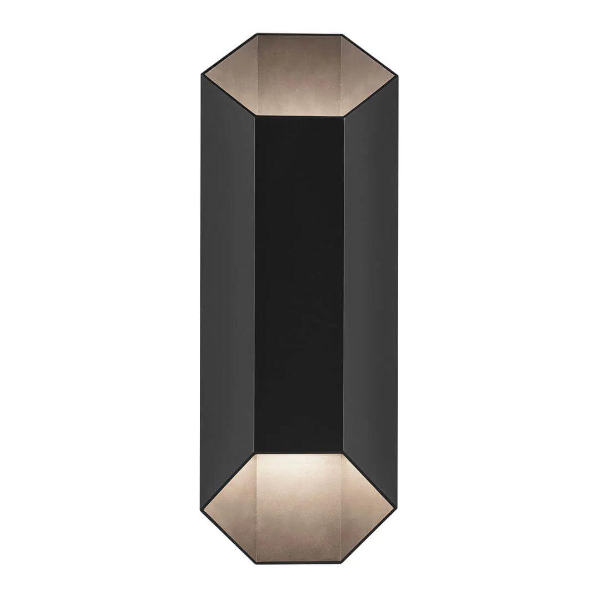 Estella 17 In 2-Lights LED Outdoor Wall Light Dark Sky Compliant, Black Finish - Bees Lighting