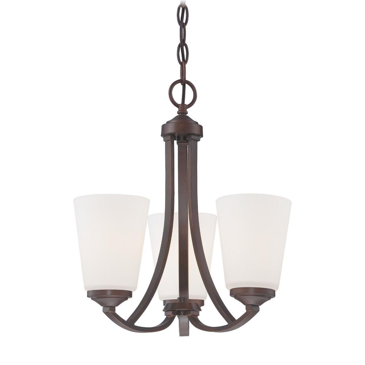 Overland Park 16 in. 3 Lights Chandelier Bronze finish - Bees Lighting