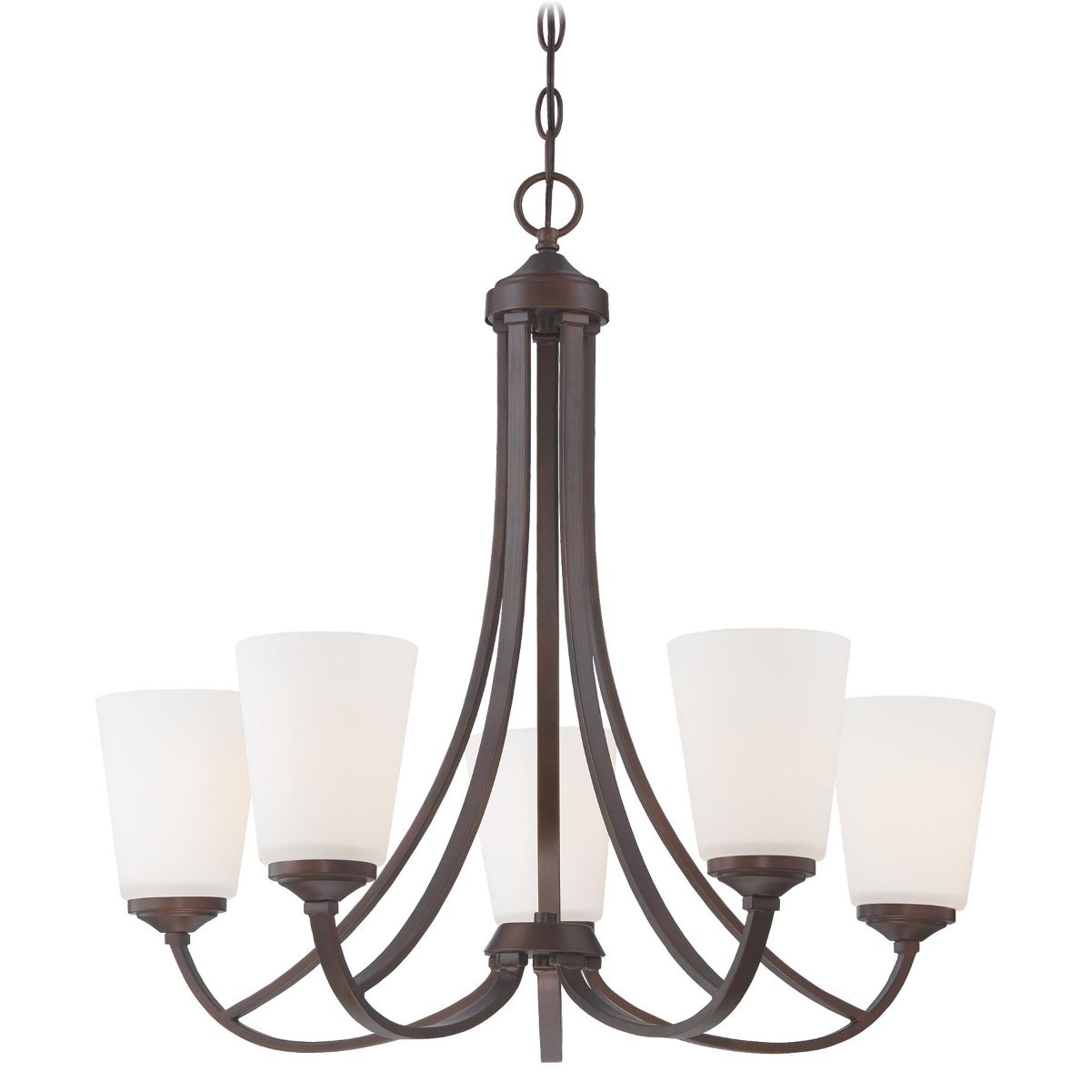 Overland Park 26 in. 5 Lights Chandelier Bronze finish - Bees Lighting