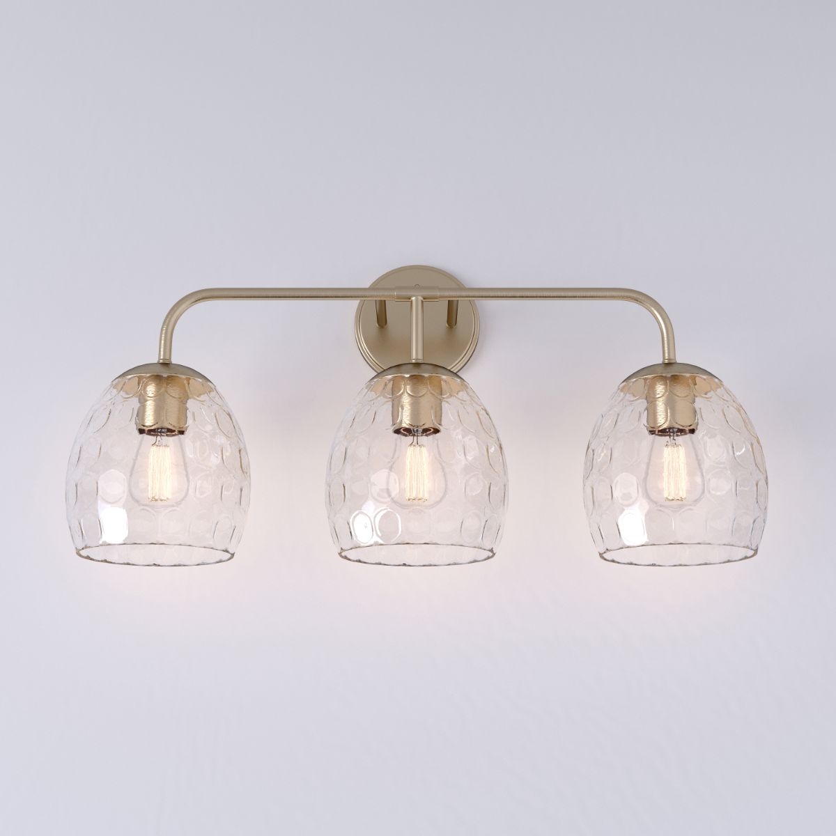 Gallos 24 in. 3 Lights Vanity Light Gold Finish