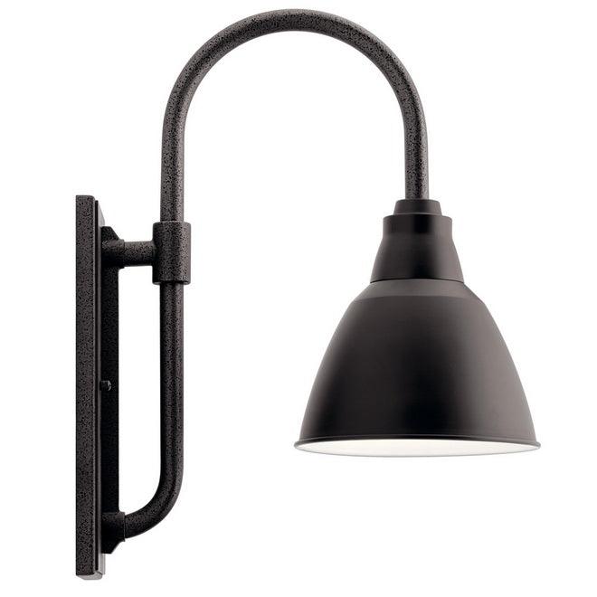 Pellinord 8 in. Outdoor Wall Light Black Finish - Bees Lighting