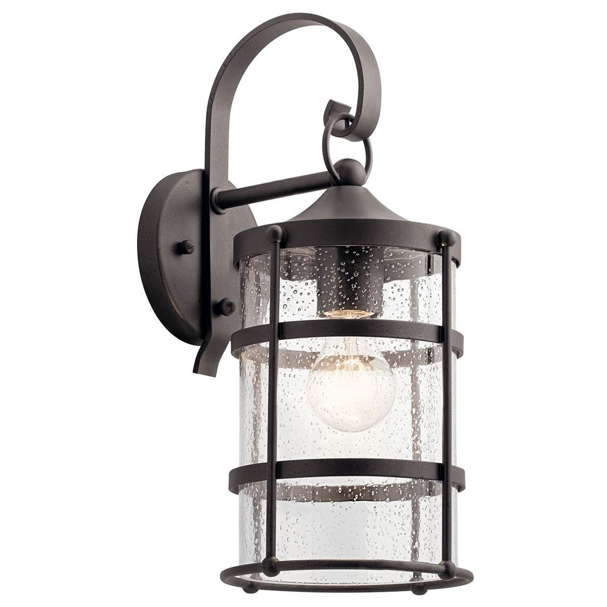 Mill Lane 16 in. Outdoor Wall Light Anvil Iron Finish - Bees Lighting