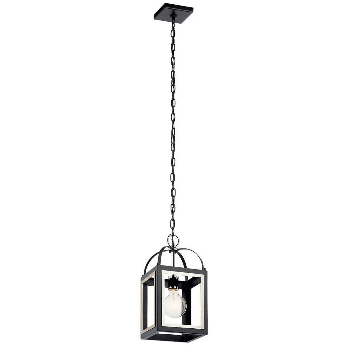 Vath 16" 1-Light Pendant Light, Black Finish - Bees Lighting