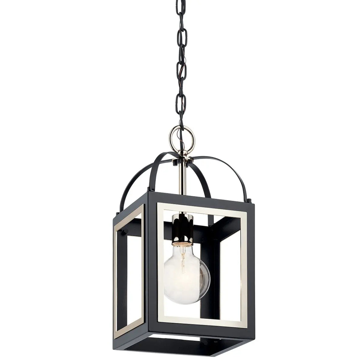 Vath 16" 1-Light Pendant Light, Black Finish