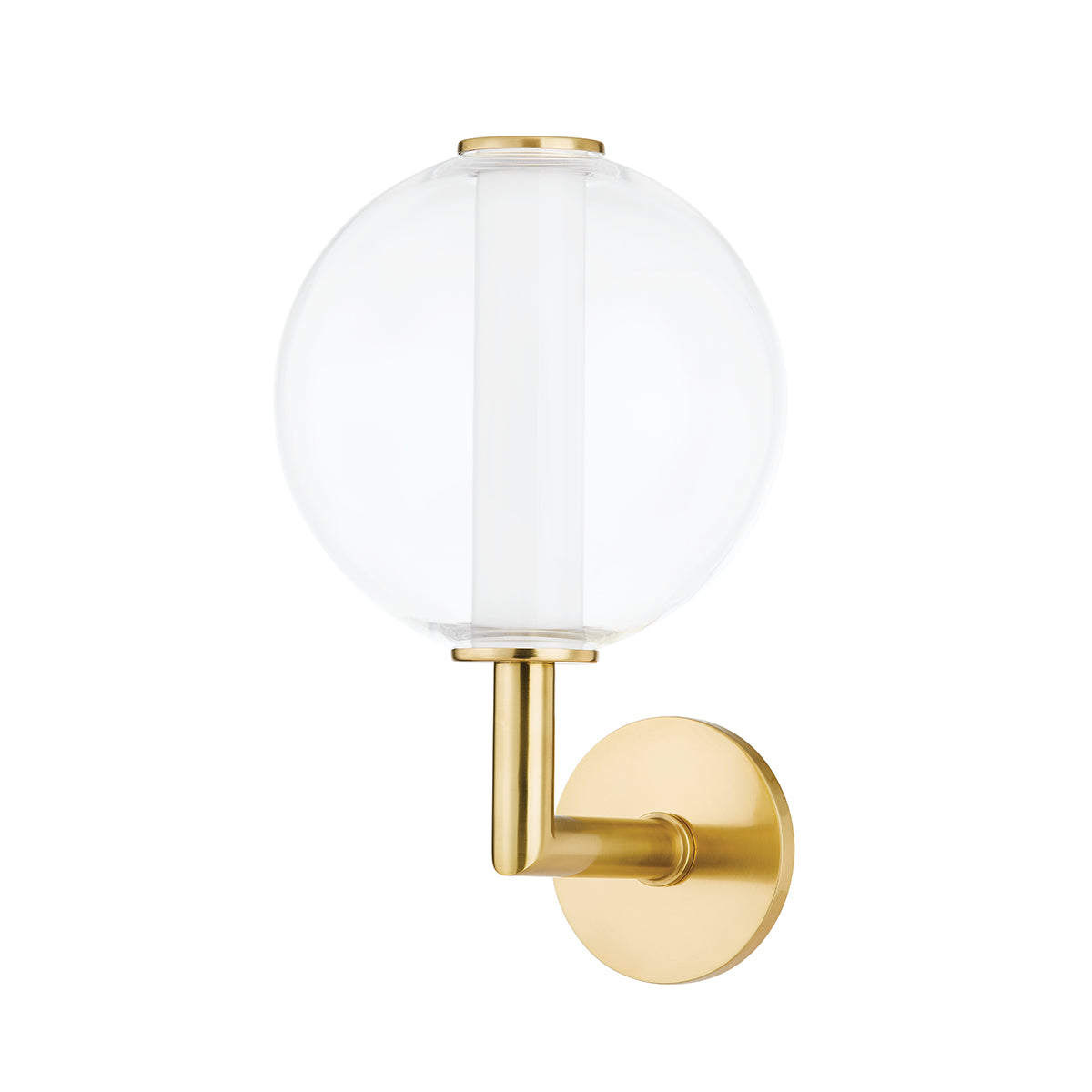 Richford 15" 1 Light LED Wall Sconce Aged Brass Finish