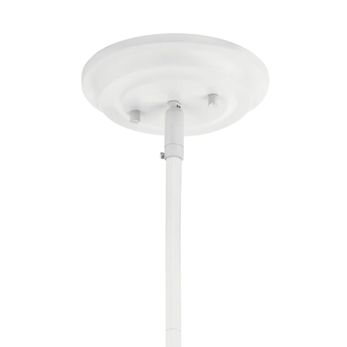 Elias 16" 1-Light Convertible Pendant Light with Metal Dome Shade, White Finish - Bees Lighting