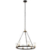 Mathias 25 In. 6 Lights Chandelier Bronze Finish - Bees Lighting