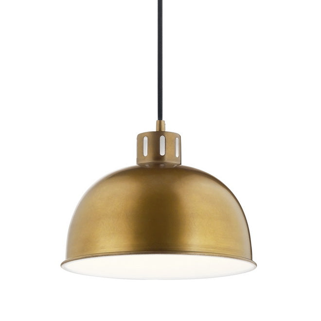 Zailey 12 in. Pendant Light Natural Brass Finish - Bees Lighting