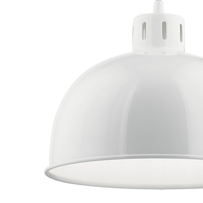 Zailey 12 in. Pendant Light White Finish - Bees Lighting