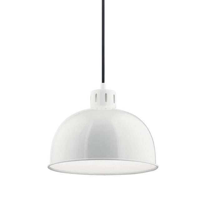 Zailey 12 in. Pendant Light White Finish - Bees Lighting