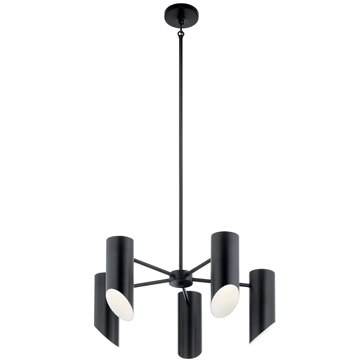 Trentino 26" 5-Light Chandelier, Black Finish - Bees Lighting