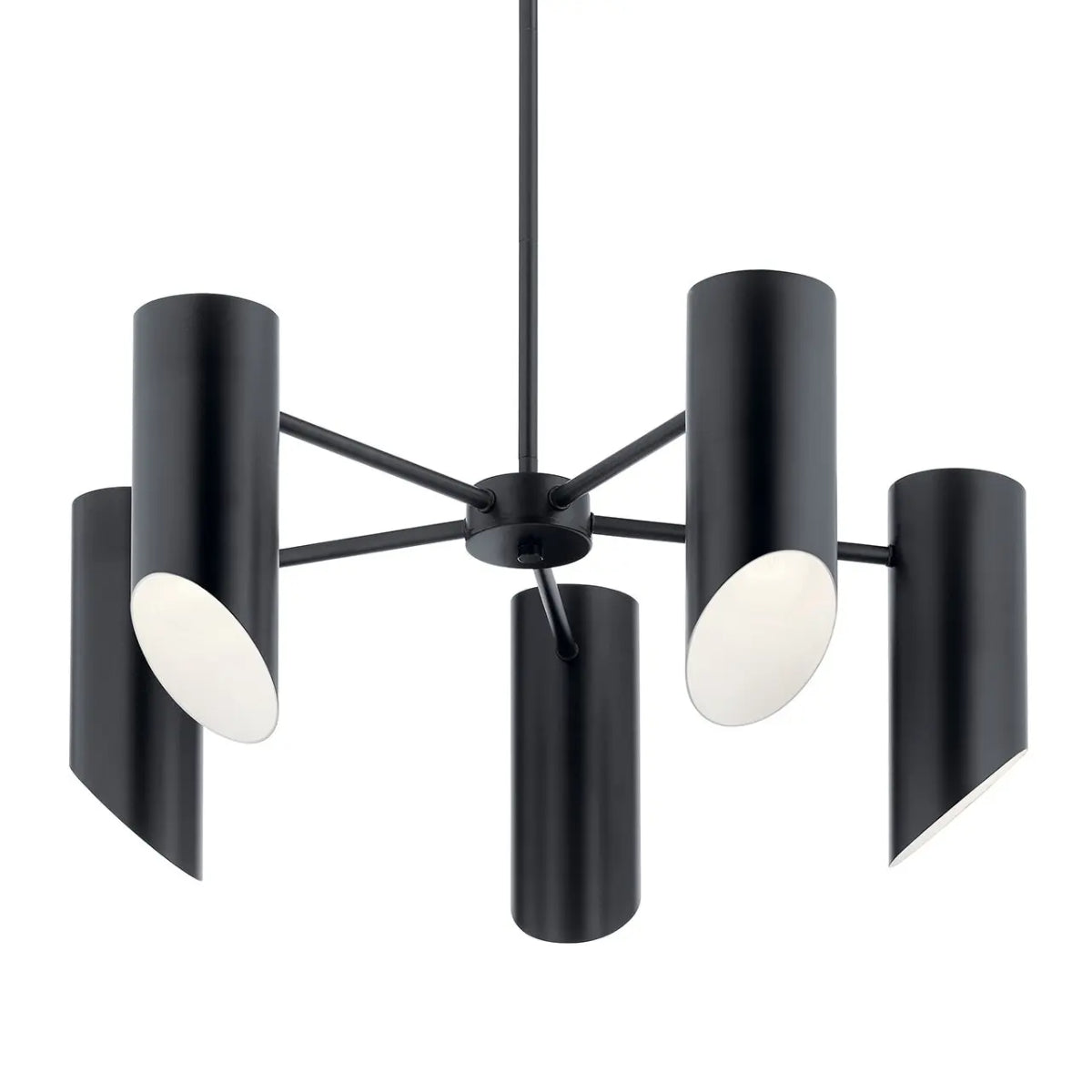 Trentino 26" 5-Light Chandelier, Black Finish - Bees Lighting