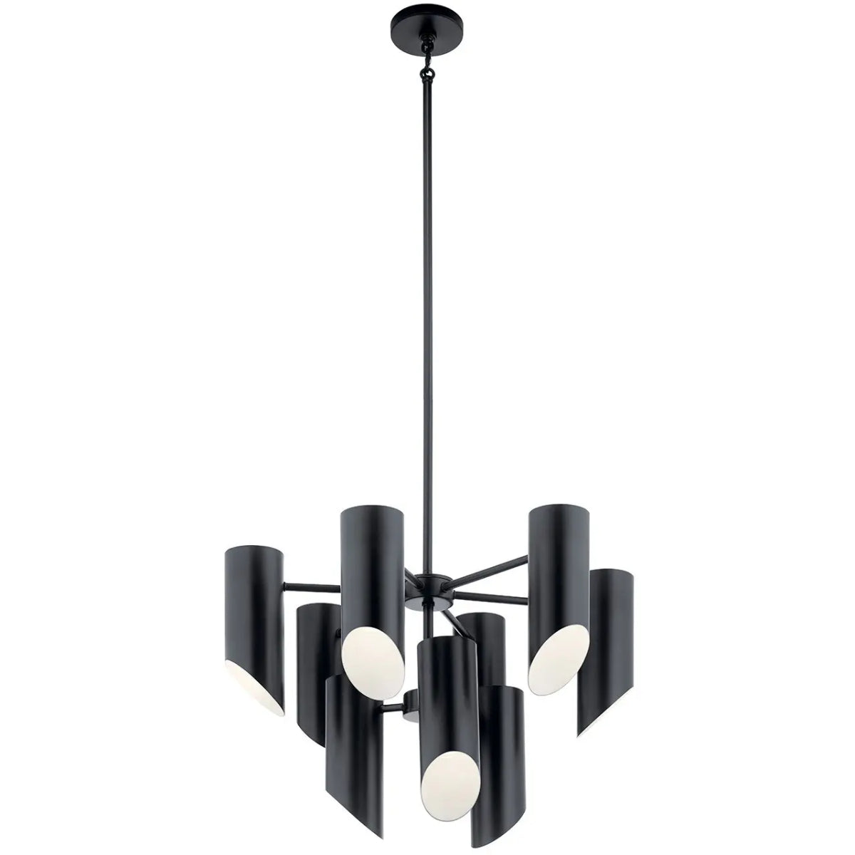 Trentino 26" 9-Light Chandelier, Black Finish - Bees Lighting