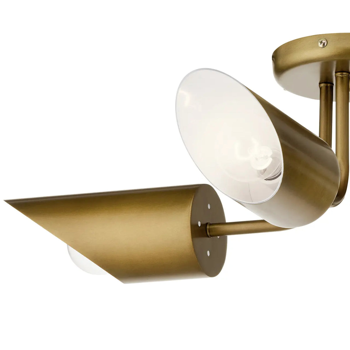 Trentino 28" 4-Light Semi-flush mount Light, Brass Finish